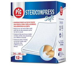 GARZA STERICOMPRESS SOFT XL TNT 36X40CM 12 PEZZI - Dolomiti e Natura