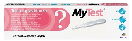 TEST DI GRAVIDANZA RAPIDO HCG MYTEST 2 PEZZI - Dolomiti e Natura