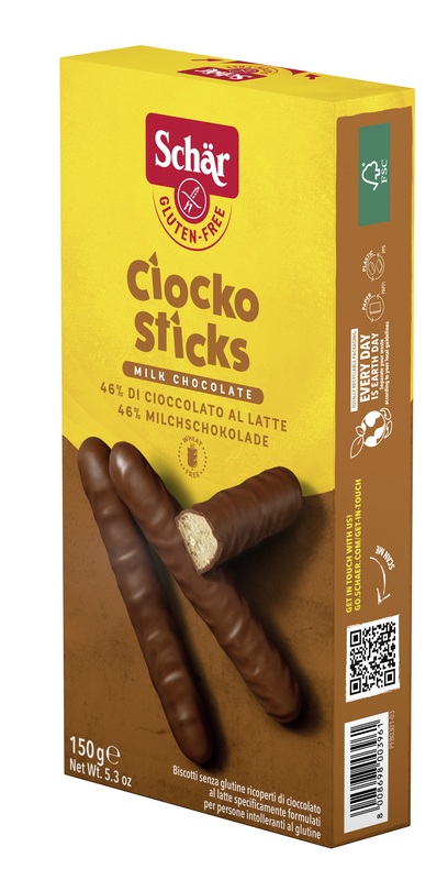SCHAR CIOCKO STICK RICOPERTI DI CIOCCOLATO AL LATTE 150 G - Dolomiti e Natura