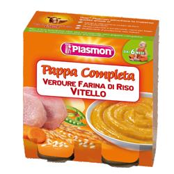PLASMON OMOGENEIZZATO PAPPE VITELLO/VERDURA/RISO 190 G X 2 PEZZI - Dolomiti e Natura