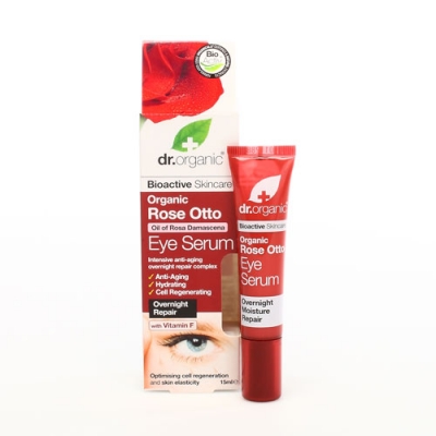 Dr. Organic Rose Otto Eye Serum Siero Contorno Occhi 15 ml - Dolomiti e Natura