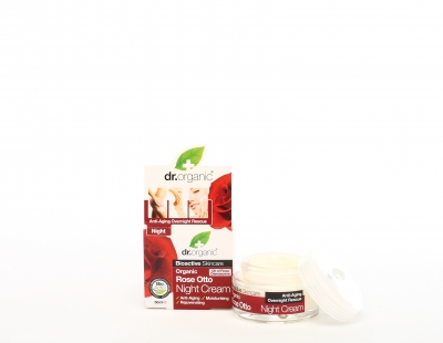 DR ORGANIC ROSE OTTO ROSA NIGHT CREAM CREMA VISO NOTTE 50 ML - Dolomiti e Natura