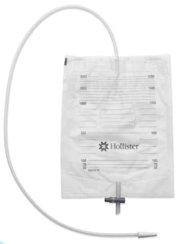SACCA URINA DA LETTO STANDARD MONOUSO HOLLISTER LUNGHEZZA TUBO 90CM CAPACITA' 2L GRADUATA 30 PEZZI - Dolomiti e Natura