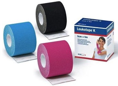 BENDA ADESIVA LEUKOTAPE K PER TAPING FISIOTERAPICO LARGHEZZA 5 CM LUNGHEZZA 5 M COLORE NERO IN ROTOLO - Dolomiti e Natura