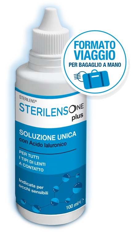 SOLUZIONE UNICA STERILENS ONE PLUS CON ACIDO IALURONICO 100 ML - Dolomiti e Natura