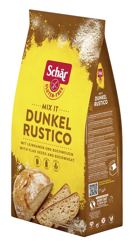 SCHAR MIX IT DUNKEL RUSTICO SENZA GLUTINE SENZA LATTOSIO 1 KG - Dolomiti e Natura