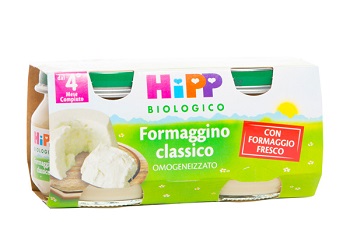 HIPP BIO OMOGENEIZZATO FORMAGGINO CLASSICO 2X80 G - Dolomiti e Natura