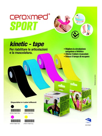 Ceroxmed Sport Kinetic Tape Blue - Dolomiti e Natura