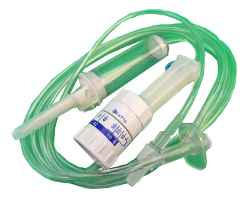 DEFLUSSORE CON REGOLATORE DI FLUSSO A GRAVITA' CON PERFORATORE 5/250ML - Dolomiti e Natura
