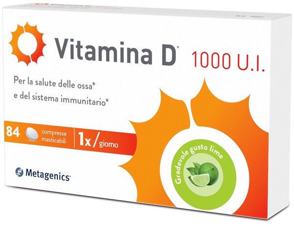 VITAMINA D 1000 UI 84 COMPRESSE MASTICABILI - Dolomiti e Natura