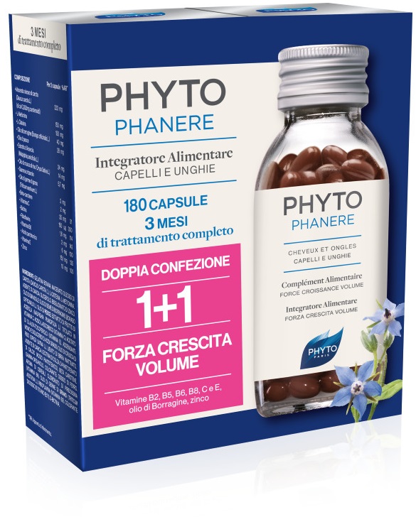 PHYTO PARIS PHYTOPHANERE INTEGRATORE ALIMENTARE CAPELLI/UNGHIE 90+90 CAPSULE - Dolomiti e Natura