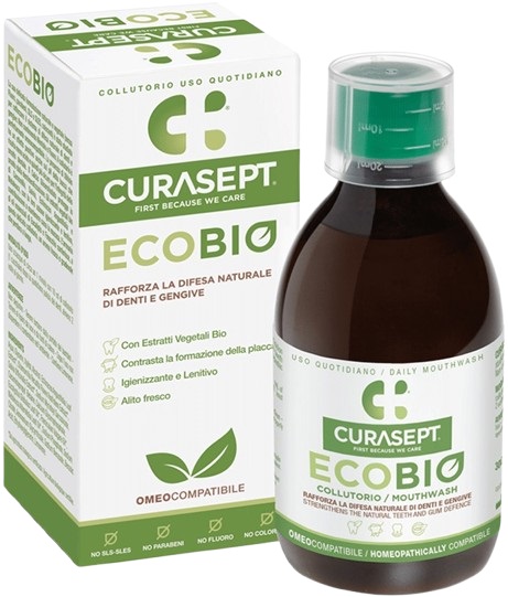 CURASEPT COLLUTORIO ECOBIO 300 ML PHARMADENT - Dolomiti e Natura