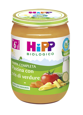 HIPP BIO HIPP BIO PAPPA PRONTA PAST TRIS DI VERDURE 190 G - Dolomiti e Natura