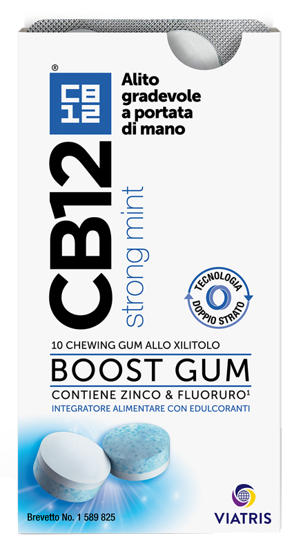 CB12 BOOST 10 CHEWING-GUM ZINCO E FLUORURO NEW FORMULATION - Dolomiti e Natura