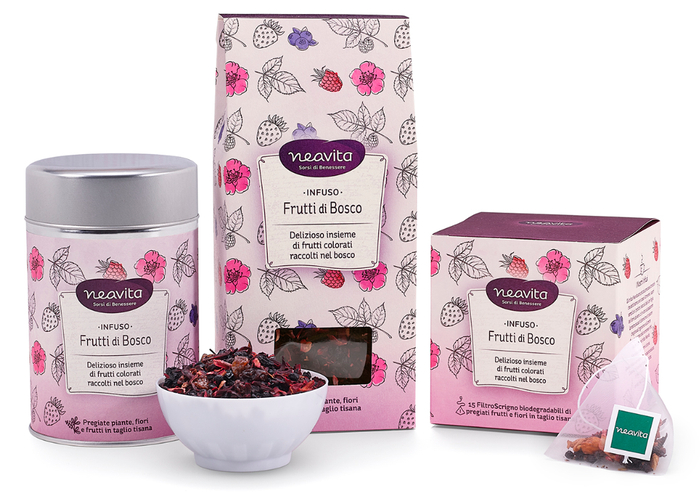 NEAVITA RICARICA INFUSO FRUTTI DI BOSCO 100 G - Dolomiti e Natura