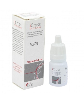 ICROSS GOCCE OCULARI SOLUZIONE OFTALMICA ACIDO IALURONICO CROSS-LINKATO 0,2% 8 ML - Dolomiti e Natura