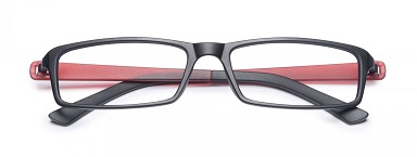 OCCHIALE DA LETTURA PREMONTATO TWINS SILVER LIGHT NERO/ROSSO +2,00 - Dolomiti e Natura