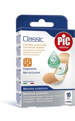 CEROTTO PIC CLASSIC 25X72 MM 10 ANTIBATTERICO 10 PEZZI - Dolomiti e Natura