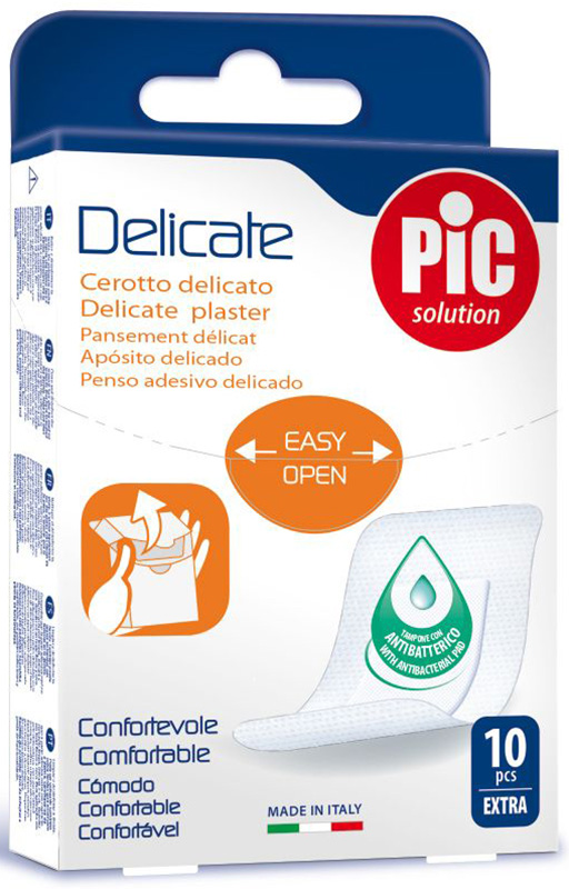 CEROTTO PIC DELICATE EXTRA ANTIBATTERICO 10 PEZZI - Dolomiti e Natura