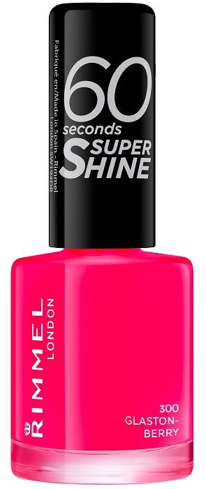 RIMMEL SMALTO 60 SECONDS SUPER SHINE 300 GLASTON-BERRY 8 ML - Dolomiti e Natura