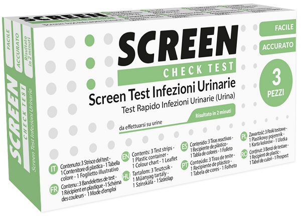 SCREEN TEST LEUCOCITI SANGUE NITRITO E PROTEINA URINA SCREEN TEST INFEZIONI VIE URINARIE 3 PEZZI - Dolomiti e Natura