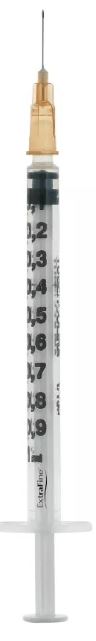 SIRINGA PER INSULINA EXTRAFINE TUB 1ML 100 UI AGO REMOVIBILE 26 GAUGE 0,45X12 MM 1 PEZZO - Dolomiti e Natura