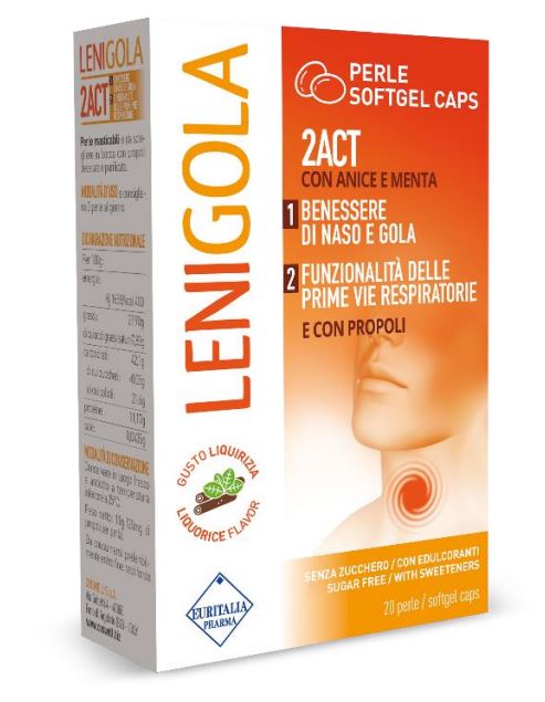 LENIGOLA 20 PERLE SOFTGEL CAPS LIQUIRIZIA - Dolomiti e Natura