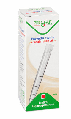 PROVETTA STERILE PER ANALISI DELLE URINE 10 ML PROFAR - Dolomiti e Natura