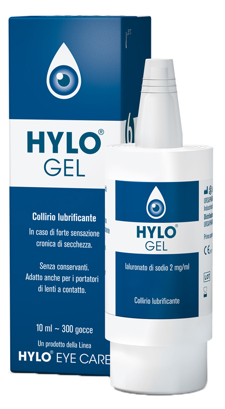 HYLO-GEL COLLIRIO LUBRIFICANTE ACIDO IALURONICO 0,2% 10 ML - Dolomiti e Natura