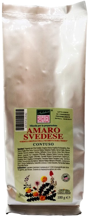RAIHUEN ERBE SVEDESI CONTUSO PREPARATO PER AMARO SVEDESE 100 G - Dolomiti e Natura