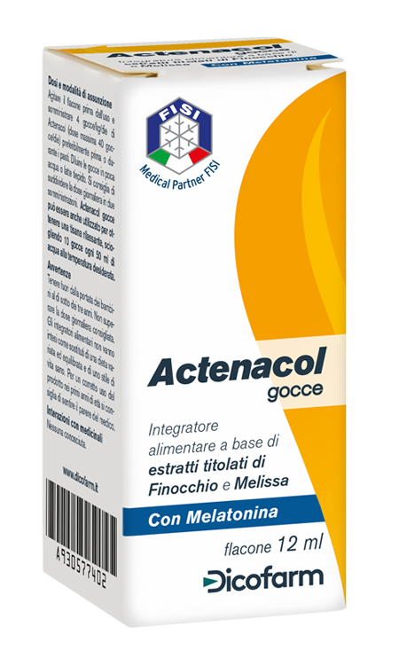 ACTENACOL GOCCE 12 ML CON MELATONINA - Dolomiti e Natura