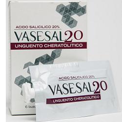 VASESAL 20 6 BUSTINE PLURIDOSE DA 5 ML UNGUENTO CHERATOLITICO - Dolomiti e Natura