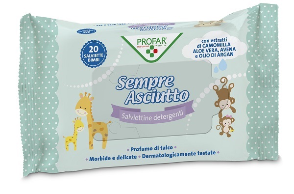SALVIETTINE UMIDIFICATE SEMPRE ASCIUTTO 20 PEZZI PROFAR - Dolomiti e Natura