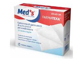 GARZA COMPRESSA MEDS FARMATEXA 12/8 18X40CM 12 PEZZI - Dolomiti e Natura