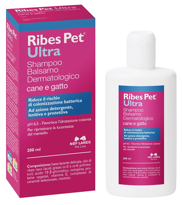 RIBES PET ULTRA SHAMPOO DERMATOLOGICO FLACONE 200 ML - Dolomiti e Natura