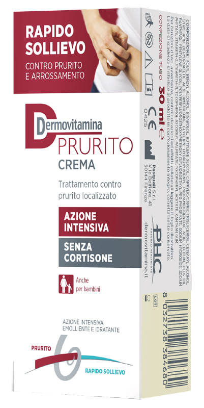 DERMOVITAMINA PRURITO CREMA AZIONE INTENSIVA SENZA CORTISONE 30 ML - Dolomiti e Natura