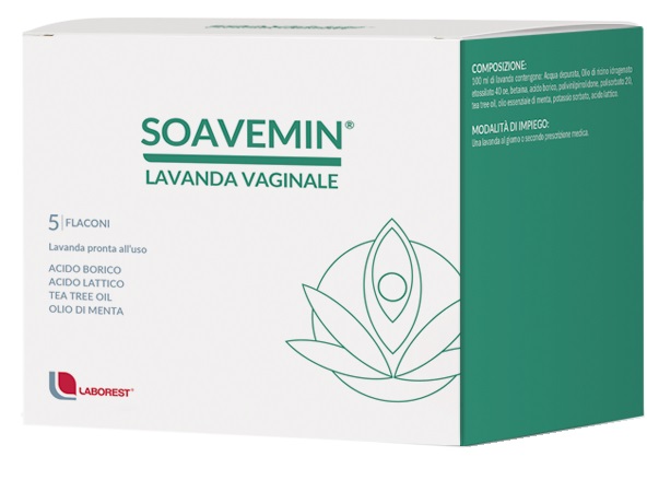 SOAVEMIN LAVANDA VAGINALE 5 FLACONI 100 ML - Dolomiti e Natura