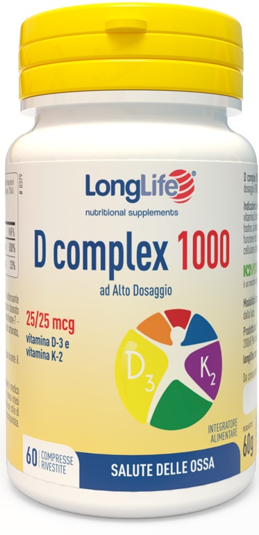 LONGLIFE D COMPLEX 1000 60 COMPRESSE - Dolomiti e Natura