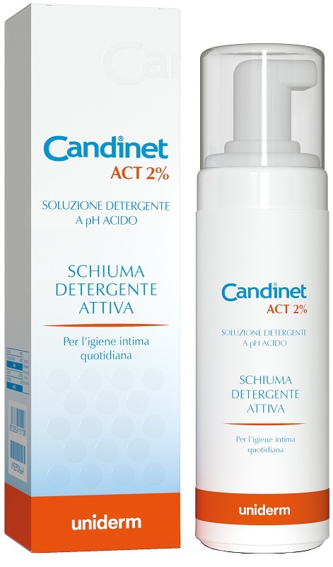 CANDINET ACT 2% SCHIUMA DETERGENTE ATTIVA 150 ML - Dolomiti e Natura