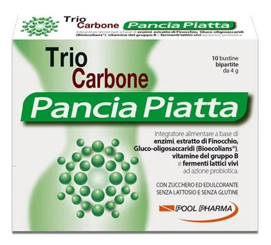TRIOCARBONE PANCIA PIATTA 10 BUSTINE BIPARTITE 4 G - Dolomiti e Natura