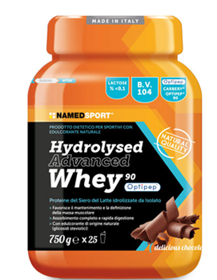 HYDROLYSED ADVANCED WHEY DELICIOUS CHOCOLATE BARATTOLO POLVERE ORALE 750 G - Dolomiti e Natura