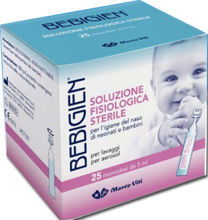 Bebigien Soluzione Fisiologica 25 Flaconcini Monodose 5 ml - Dolomiti e Natura