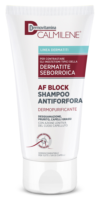 DERMOVITAMINA CALMILENE AF BLOCK SHAMPOO ANTIFORFORA DERMOPURIFICANTE DERMATITE SEBORROICA 200 ML - Dolomiti e Natura