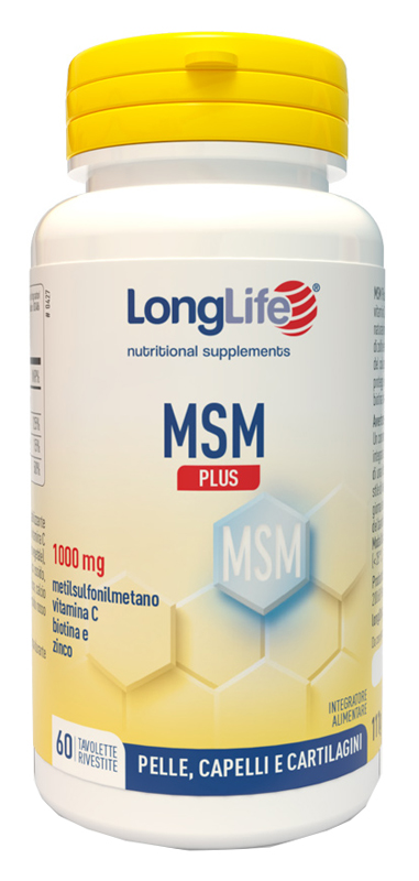 LONGLIFE MSM PLUS 60 TAVOLETTE RIVESTITE DA 1,85 G - Dolomiti e Natura