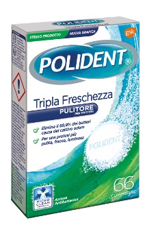 POLIDENT TRIPLA FRESCHEZZA 66 COMPRESSE - Dolomiti e Natura