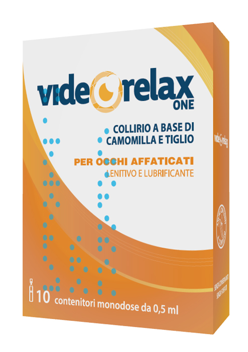 COLLIRIO VIDEORELAX ONE LENITIVO E LUBRIFICANTE OCCHI AFFATICATI 10 CONTENITORI MONODOSE 0,5 ML - Dolomiti e Natura