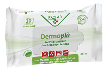 DERMO PIU' SALVIETTE INTIME 20 PEZZI PROFAR - Dolomiti e Natura