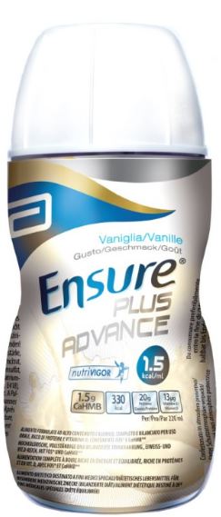 ENSURE PLUS ADVANCE VANIGLIA 4 BOTTIGLIE DA 220 ML - Dolomiti e Natura
