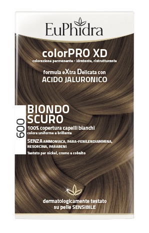 EUPHIDRA COLORPRO XD 600 BIONDO SCURO GEL COLORANTE CAPELLI IN FLACONE + ATTIVANTE + BALSAMO + GUANTI - Dolomiti e Natura