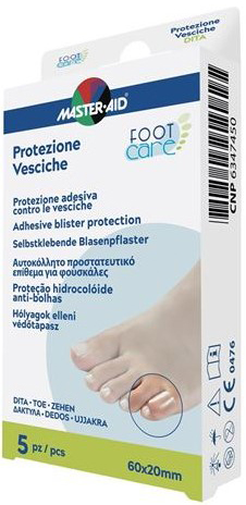 IDROCOLLOIDE MASTER-AID FOOTCARE VESCICHE DITA 60X20 MM 5 PEZZI A2 - Dolomiti e Natura